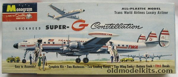 Monogram 1/131 Lockheed TWA Super G Constellation, PA19-98 plastic model kit